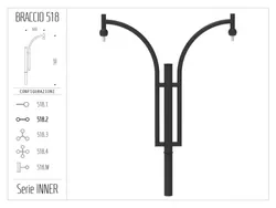 braccio serie inner curvo 518.2