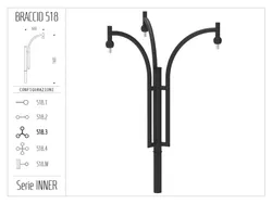 braccio serie inner curvo 518.3