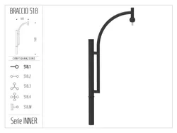 braccio serie inner curvo 518