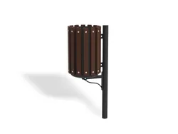 cestino marinetti acciaio rivestito legno