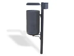 cestino marinetti liscio acciaio coperchio posacenere