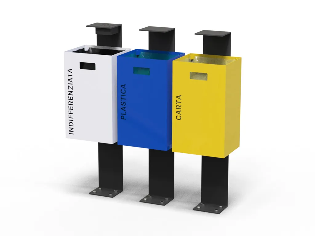 Cestino Modern Recycling-Mülleimer