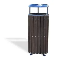 Waste Bin Giglio with wood