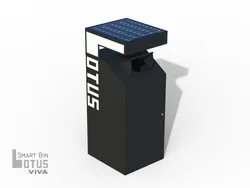 Lotus SMART BIN with solar charge capacity 120 lt.