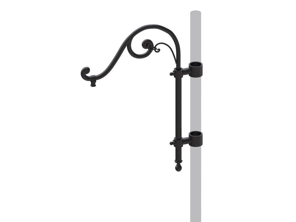 Cima a pastorale con doppio riccio ornamentale tipo Alberti