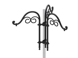 Cima a pastorale con doppio riccio ornamentale tipo Vasari - triplo