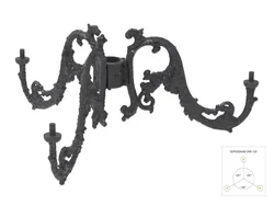 cima tripla ghisa alluminio 401 3 mirone