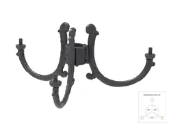 cima tripla ghisa alluminio 403 3 apelle