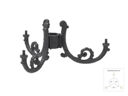 Cima tripla Prassitele in ghisa o alluminio