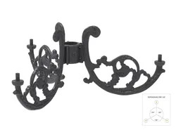 cima tripla ghisa alluminio 405 3 skopas