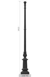 cod 113 palo in ghisa altezza 3900