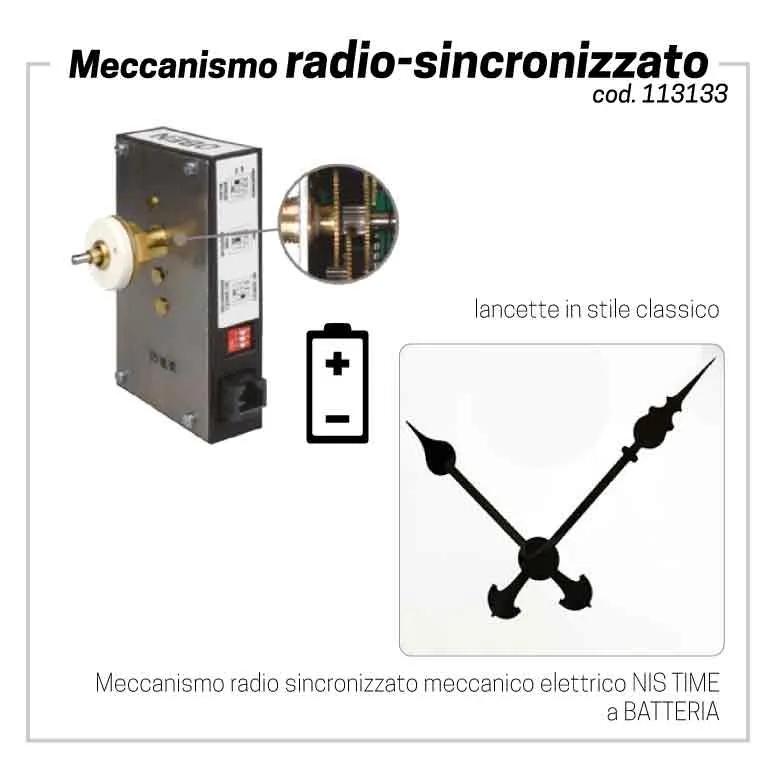 Mecanismo radiossincronizado a bateria