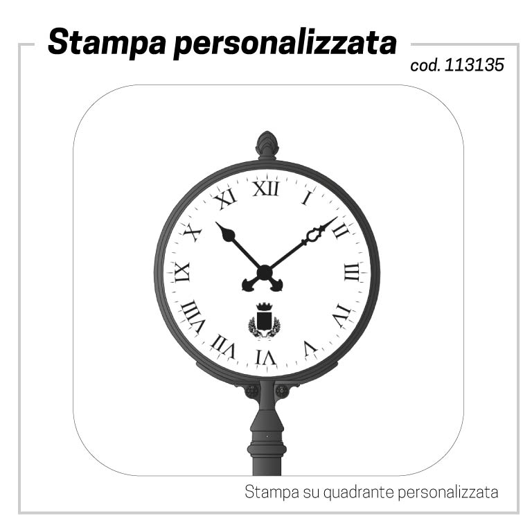 Accessorio stampa quadrante personalizzato