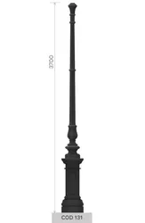 cod 131 palo in ghisa altezza 3700
