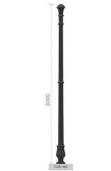 cod 165 palo in ghisa altezza 3000