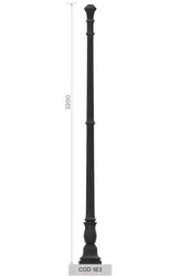 cod 183 palo in ghisa altezza 3500