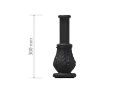 Testa per palo in ghisa per cime a braccio e lanterna testa palo tipo Basic