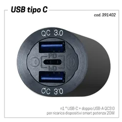usb tipo C per ricarica