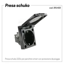 presa shuko 220v con protezione pioggia