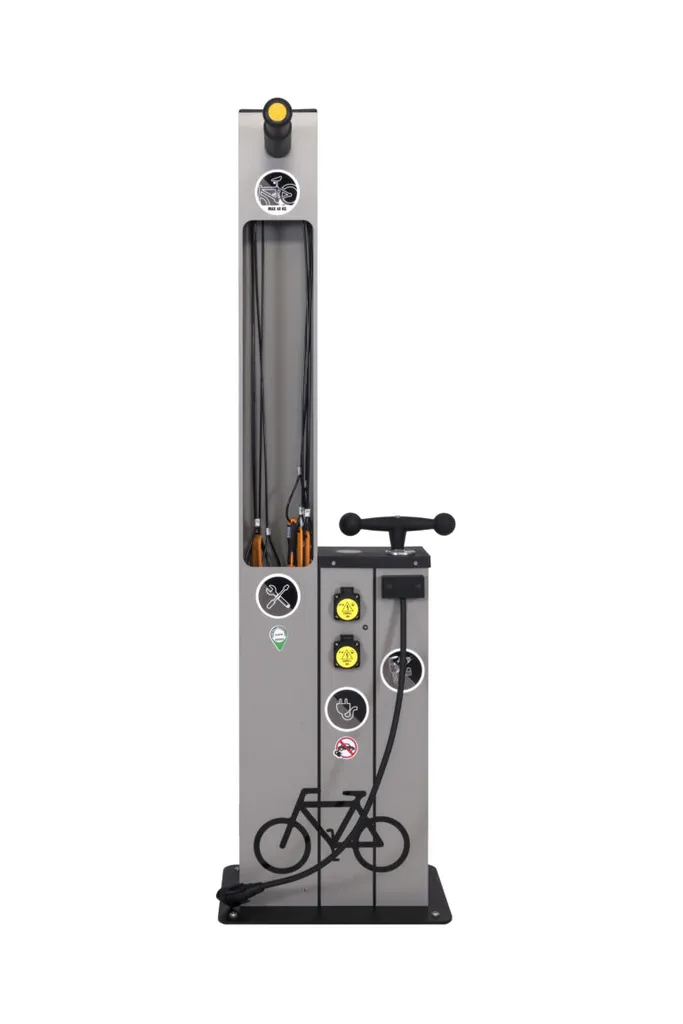 Stazione self service di ricarica e riparazione ebike