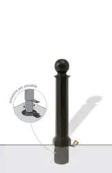 dissuasore 706 ghisa acciaio foto estraibile