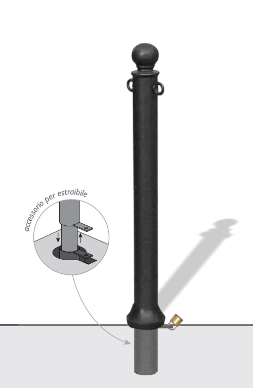 Dissuasore Secchia diam 76 estraibile