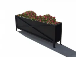 fioriera artistica acciaio biancospino foto