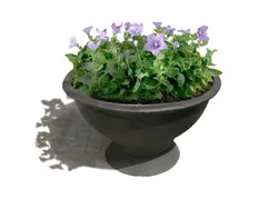 fioriera artistica ghisa rosa foto