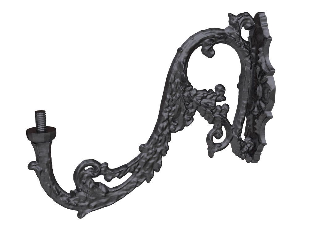 Mensola a muro in ghisa e alluminio tipo Syros