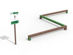 STRONGPLAST Flat Beam for VITA Fitness Trail