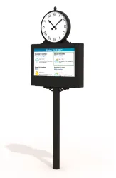 orologio 2023 urban digital signage clock meteo