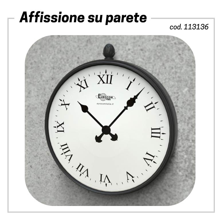 orologio artistico a parete ghisa e acciaio