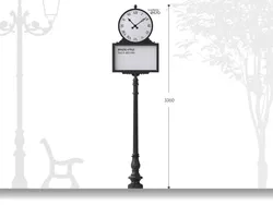 orologio artistico in ghisa con pannello informativo grande.jpg