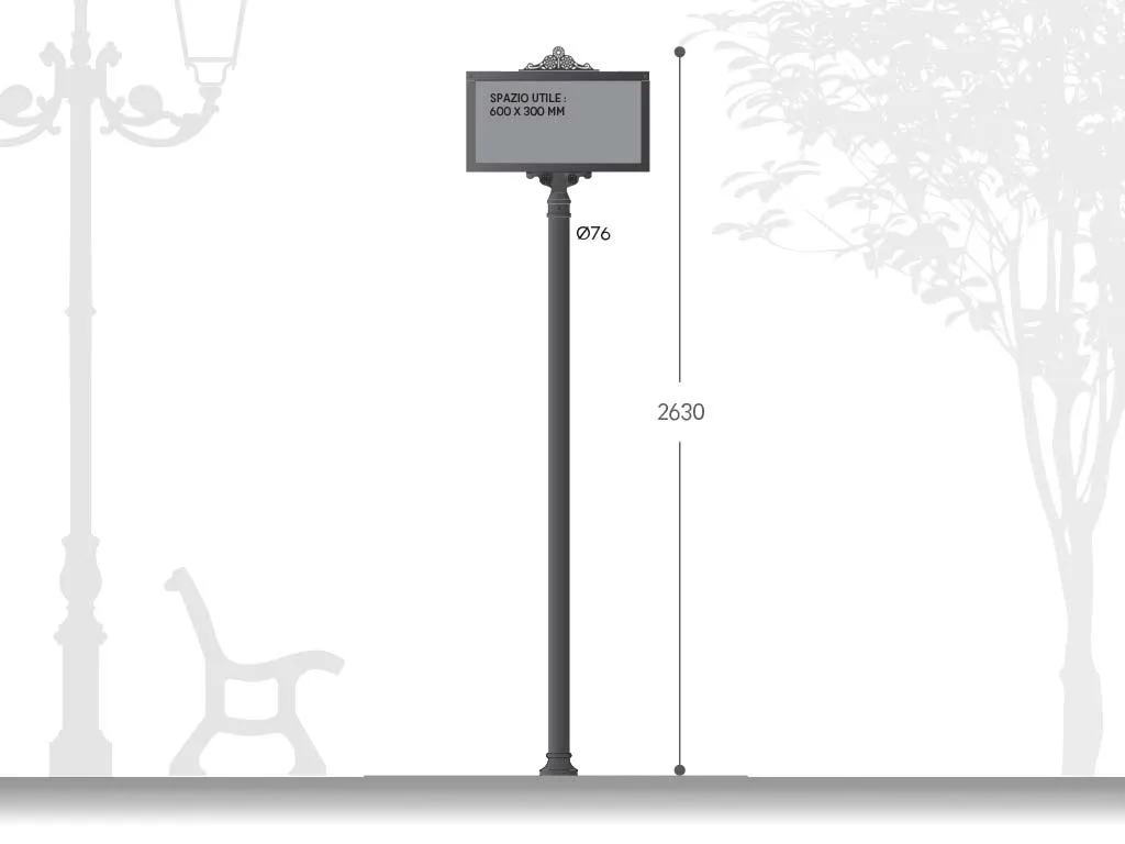 Poste para carteles