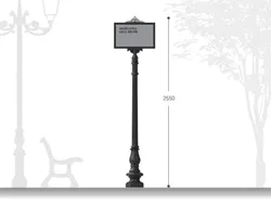 Schildermast für Aushänge