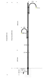 palo moderno doppio braccio acciaio ghisa cod 384.jpg