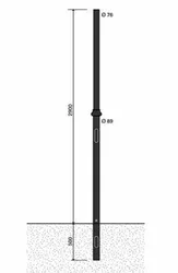 Palo rastremato artistico RA301