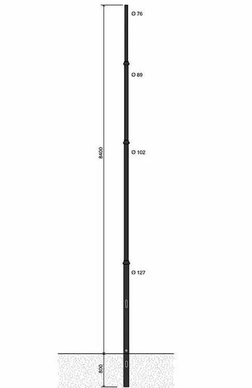 Künstlerischer Konischer Mast RA312