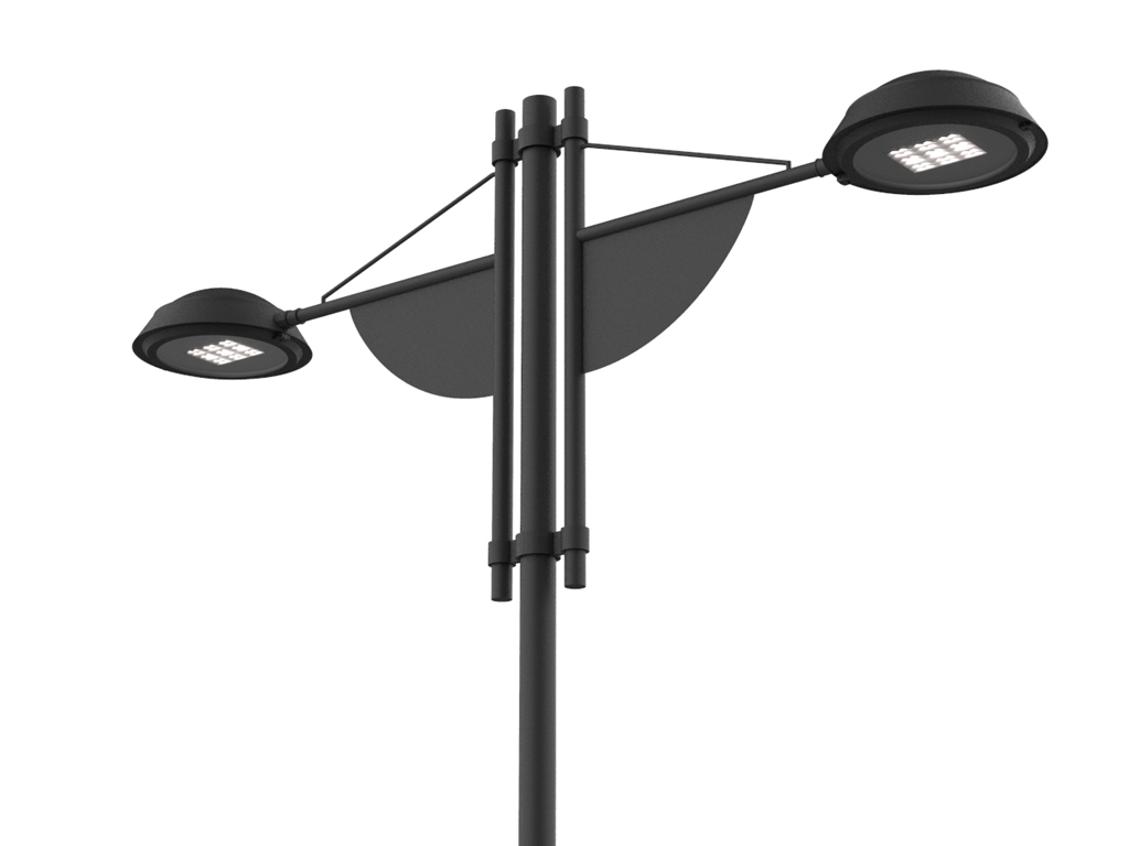 Palo SKY LED a due bracci per rotatorie