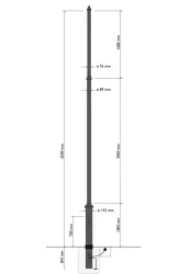 palo telecamera videosorveglianza 316 10