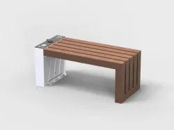 Viva bench in strongplast