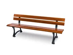 panchina classica legno ghisa modena noce scuro