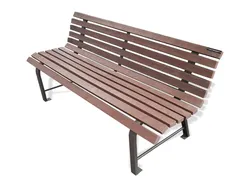 panchina classica milano acciaio nero e plastica strongplast