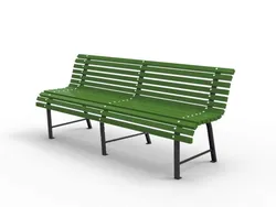 Panchina Milano con profili in plastica riciclata