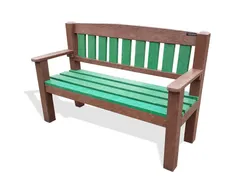 Matilde Bench in Strongplast Recycled Plastic