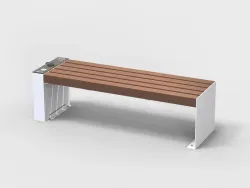 Viva bench in strongplast