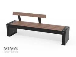 panchina viva smart bench elettrica prese usb schuko ricarica wireless
