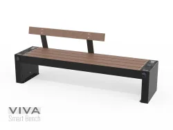 panchina viva smart bench elettrica prese usb schuko ricarica wireless