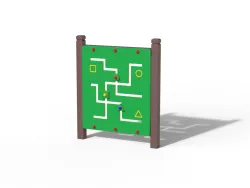 Painel Sensorial LABIRINTO em STRONGPLAST - Plástico Reciclado Pós-Consumo