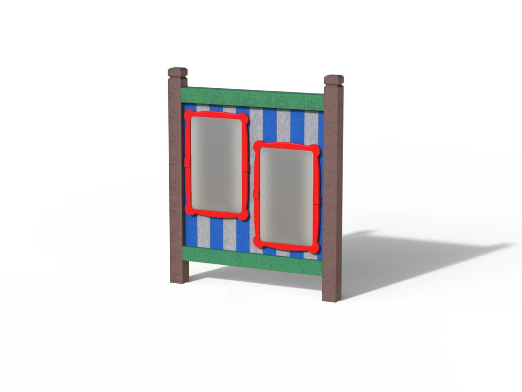 "MIRRORS" Sensory Panel in STRONGPLAST - Post-Consumer Recycled Plastic